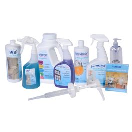 Cleaning supply trial samples